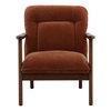 Talesa Occasional Chair Rust, Accent Chair by Dovetail, 28.25" width x 32.25" height x 33.25" depth thumbnail 2