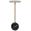 Gimlet Brass Drink Table, Furniture by Uttermost, 8.5" width x 22" height x 8.5" depth thumbnail 5