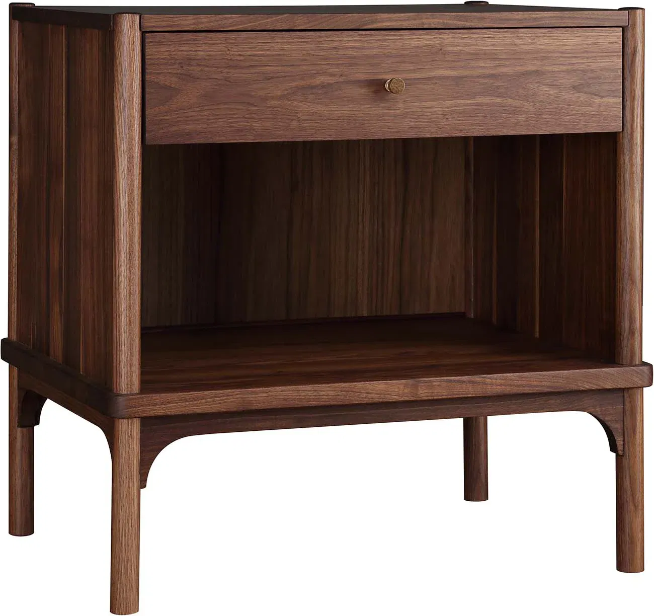 Walnut Grove Open Nightstand, by Stickley, 27" width x 27.5" height x 19" depth View 1