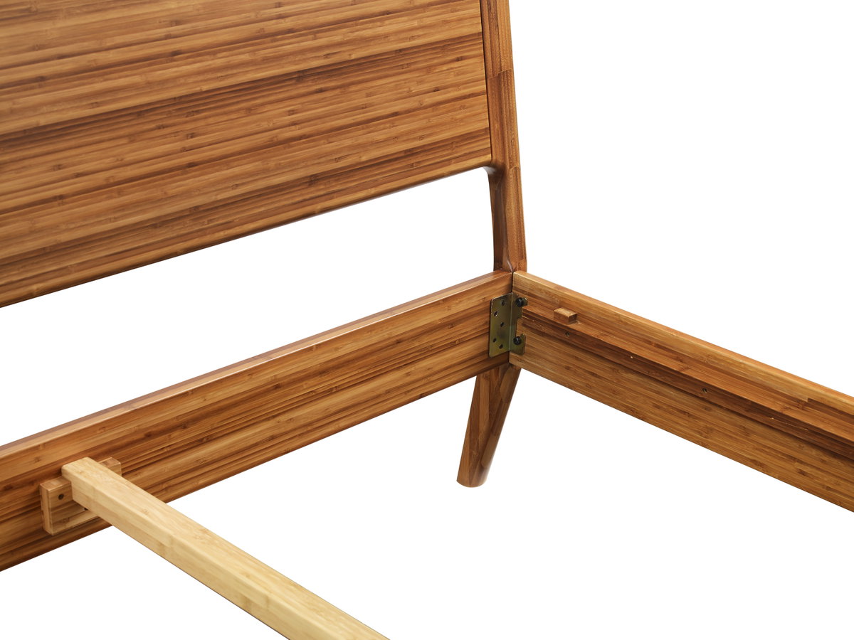 Ventura Cal King Platform Bed, Amber, by Greenington, 91.25" length x 76.5" width x 39.5" height View 3