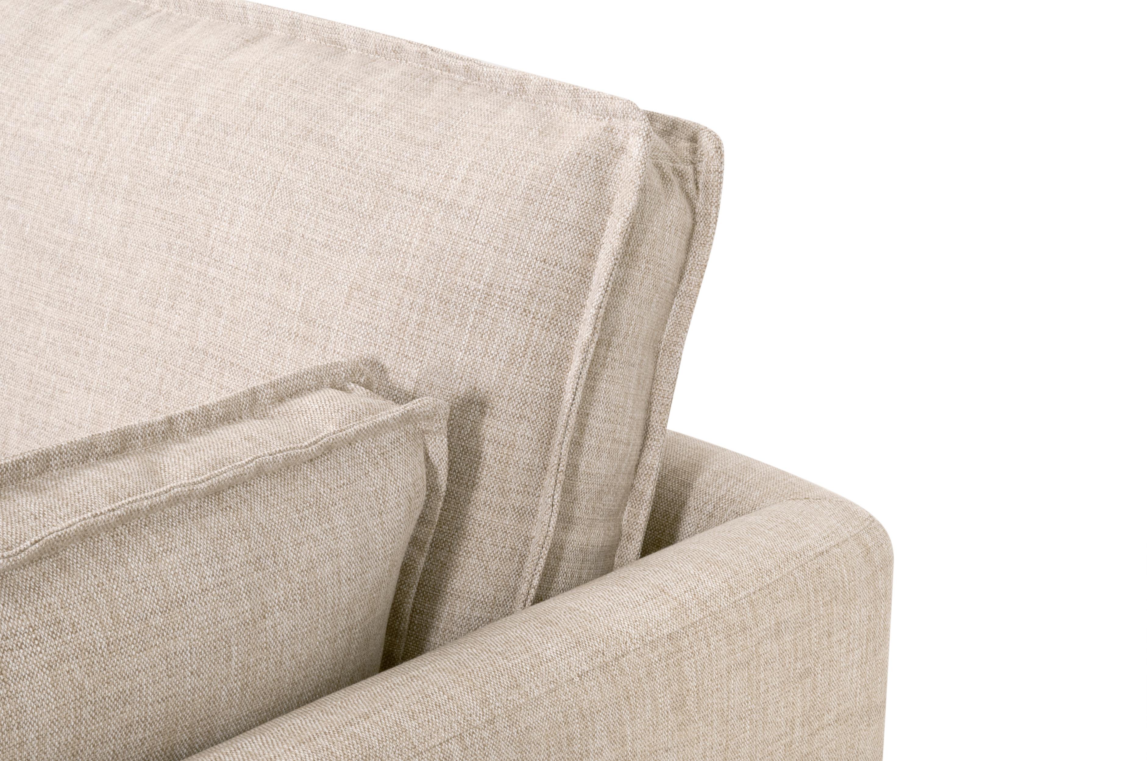 Thea Outdoor 90' Taper Arm Slipcover Sofa large image 