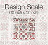 Encaustic Tile Red Peel & Stick Wallpaper thumbnail 6
