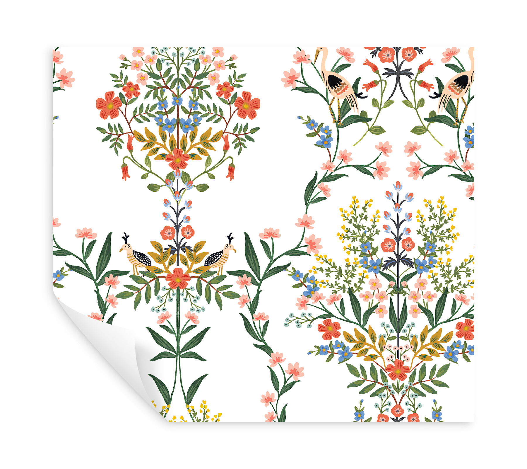Luxembourg White Peel & Stick Wallpaper large image 