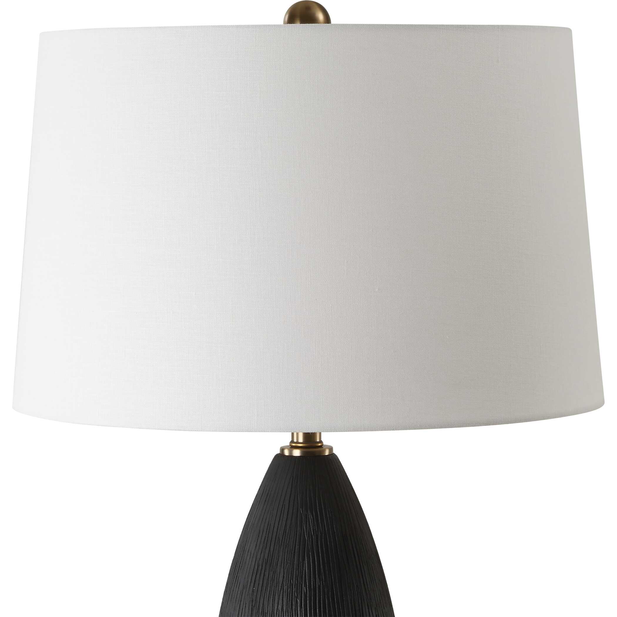 Jett Black Table Lamp, by Uttermost, 19" width x 35" height x 19" depth View 6