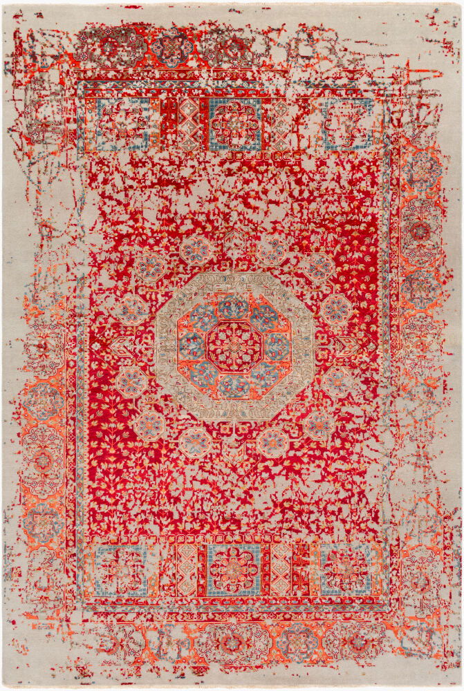 Ivorine Handmade Rug, by Surya, 9' length x 6' width