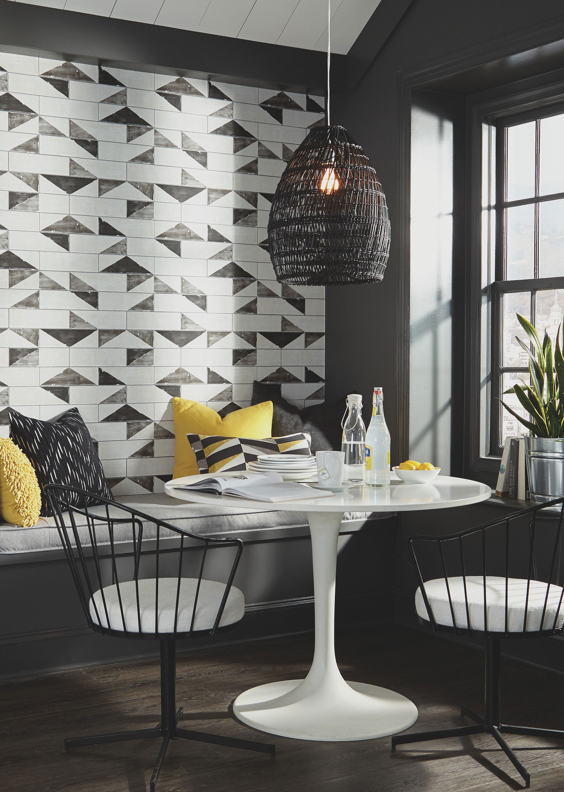 Black Underground Wallpaper, by York Wall, 33' length x 1'8.8" width x 0.02" depth View 2