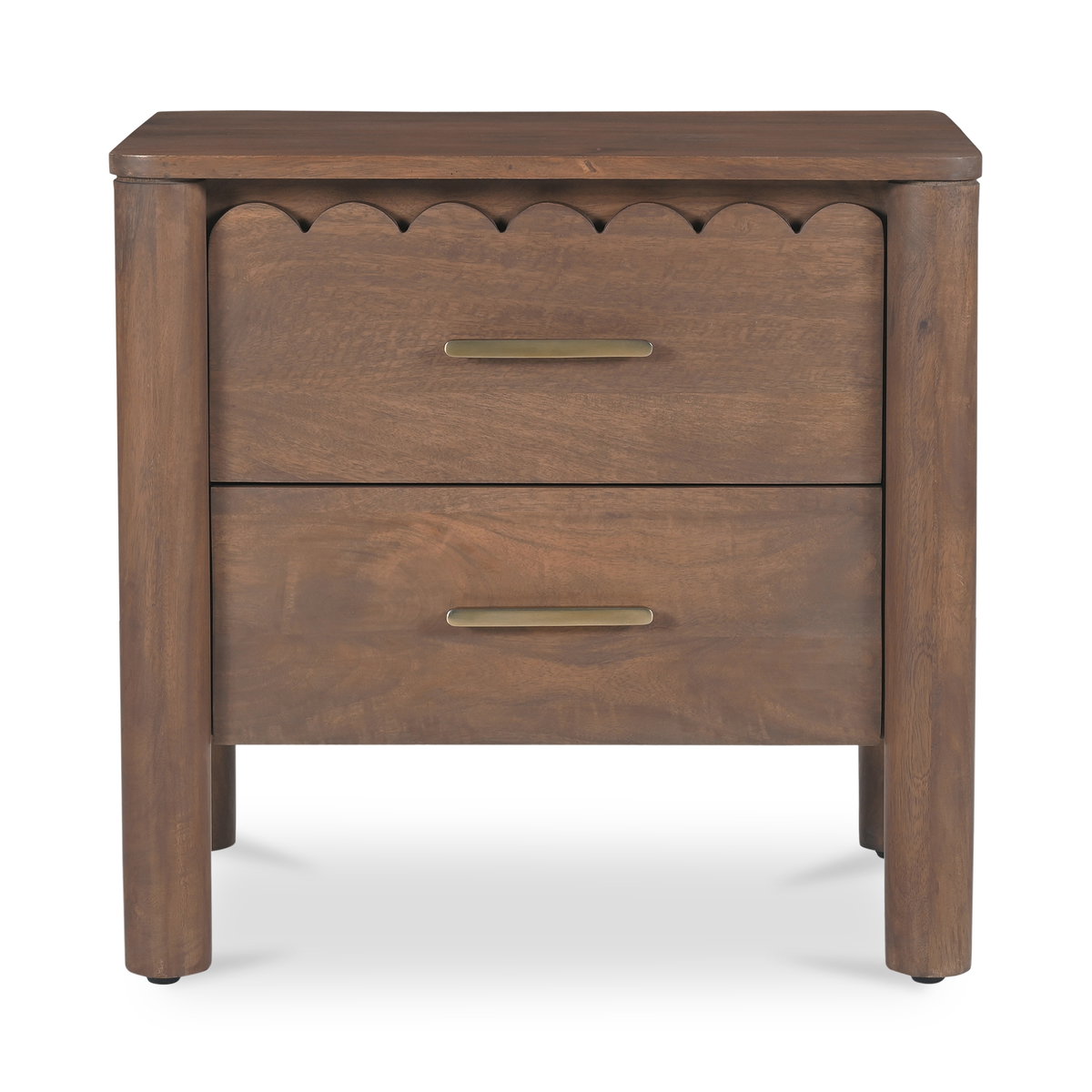 Wiley Nightstand Vintage Brown, by Moe's Home, 23.5" width x 22.5" height x 16.25" depth View 1
