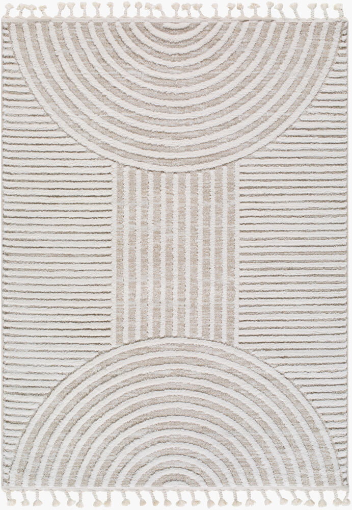 Nora Machine Woven Rug, by Surya, 9'0.27" length x 6'6.74" width