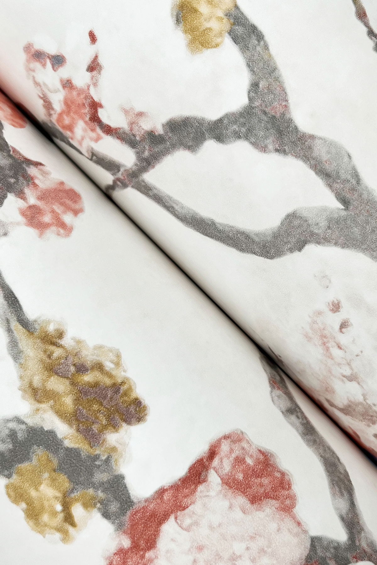Avril Chinoiserie Coral Wallpaper large image 