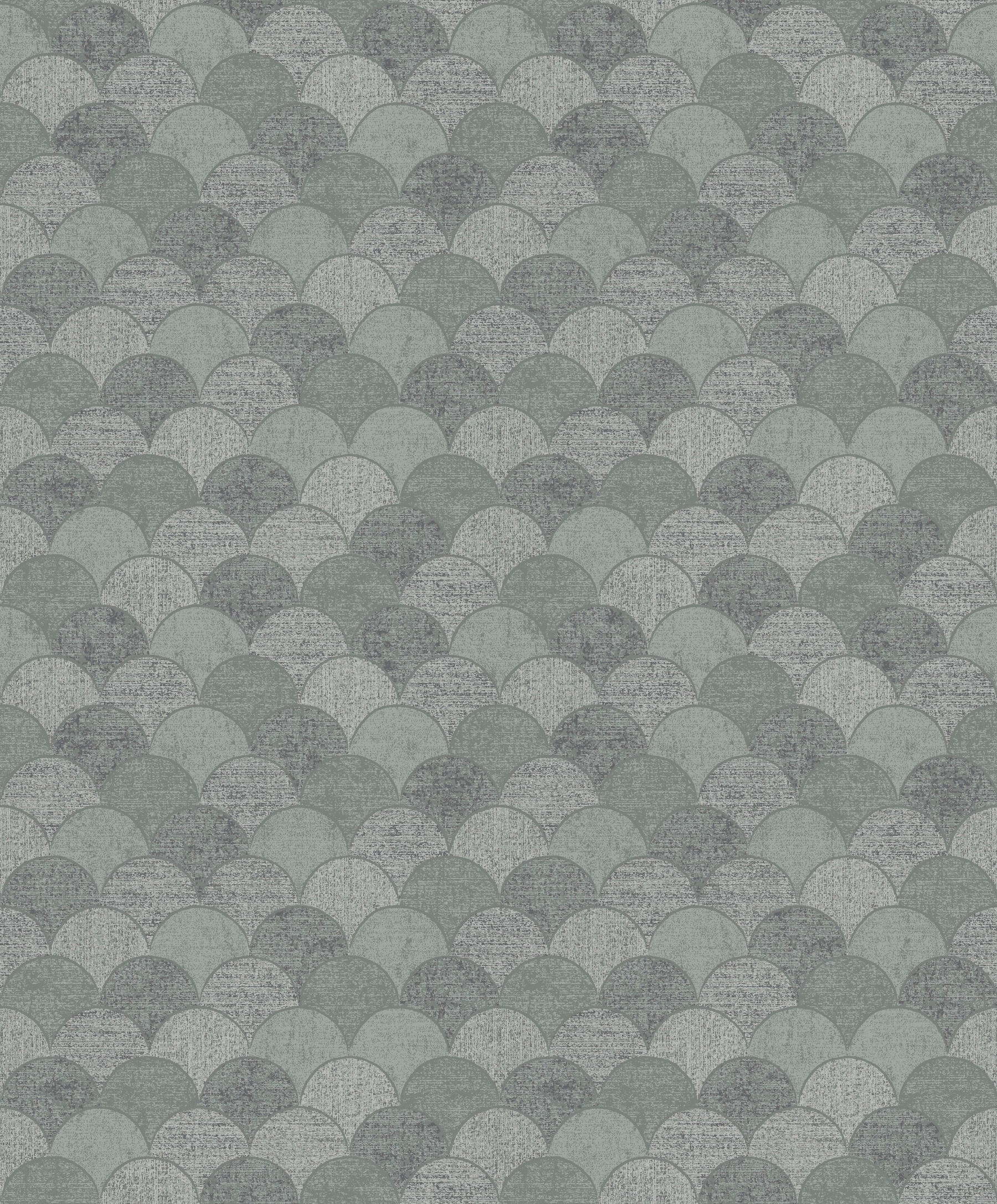 Mermaid Scales Grey & Silver Wallpaper large image 