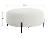 Arles Large Plush White Ottoman, by Uttermost, 40" width x 18" height x 40" depth thumbnail 3
