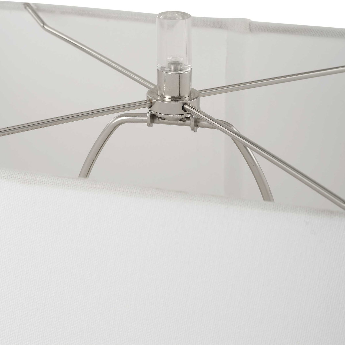 Free Flowing Nickel Table Lamp, by Uttermost, 16" width x 28.5" height x 10.5" depth View 8