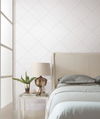 Twisted Tailor White Wallpaper, by York Wall, 27' length x 2'3" width x 0.02" depth thumbnail 3