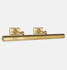 Online Designer Bedroom Cabinet Maker's Picture Light - Antique Brass - 24"