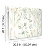 Alpine Botanical Peach Peel & Stick Wallpaper thumbnail 7