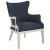 Gordonston Blue Fabric Accent Chair, Furniture by Uttermost, 27" width x 39.5" height x 31" depth thumbnail 5