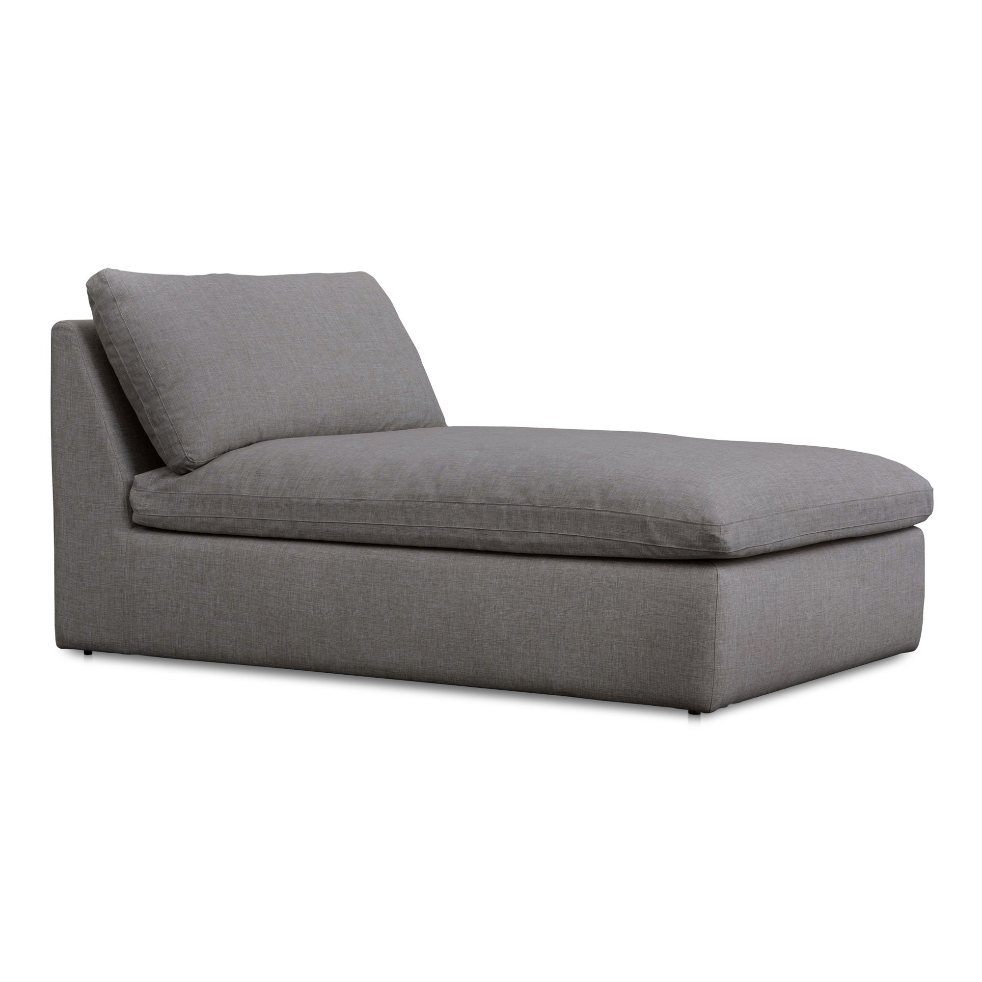 Miles Outdoor Chaise Speckled Light Grey large image 
