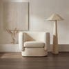 Gigi Floor Lamp Cream, by Moe's Home, 23.62" width x 49.21" height x 20.47" depth thumbnail 3