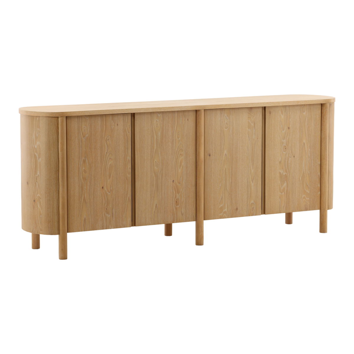 Raelyn Sideboard Natural, Sideboards & Buffet by Dovetail, 84" width x 34" height x 18.1" depth View 1