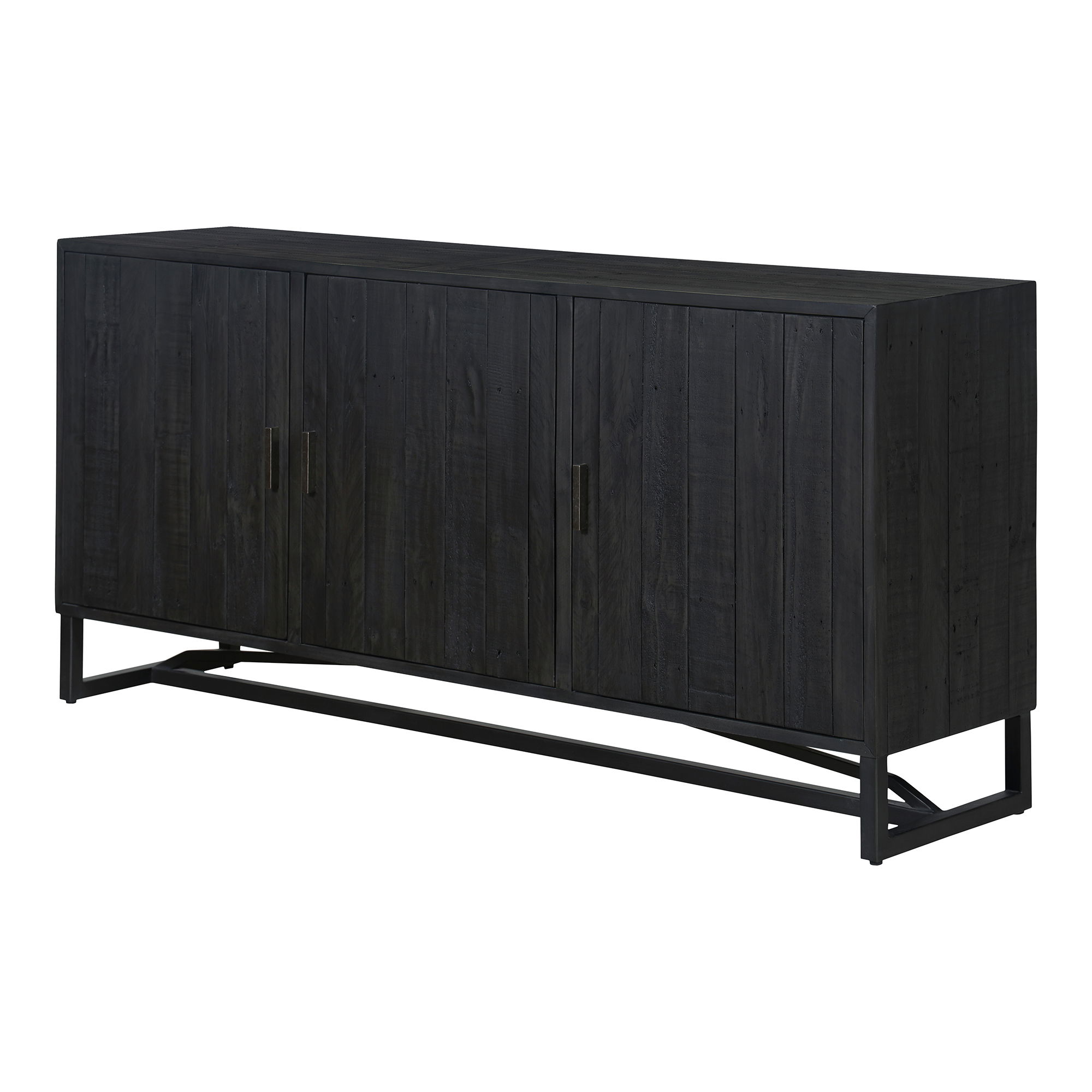 Sierra Sideboard Black, Cabinets & Sideboard by Moe's Home, 68" width x 31.75" height x 16.5" depth View 3