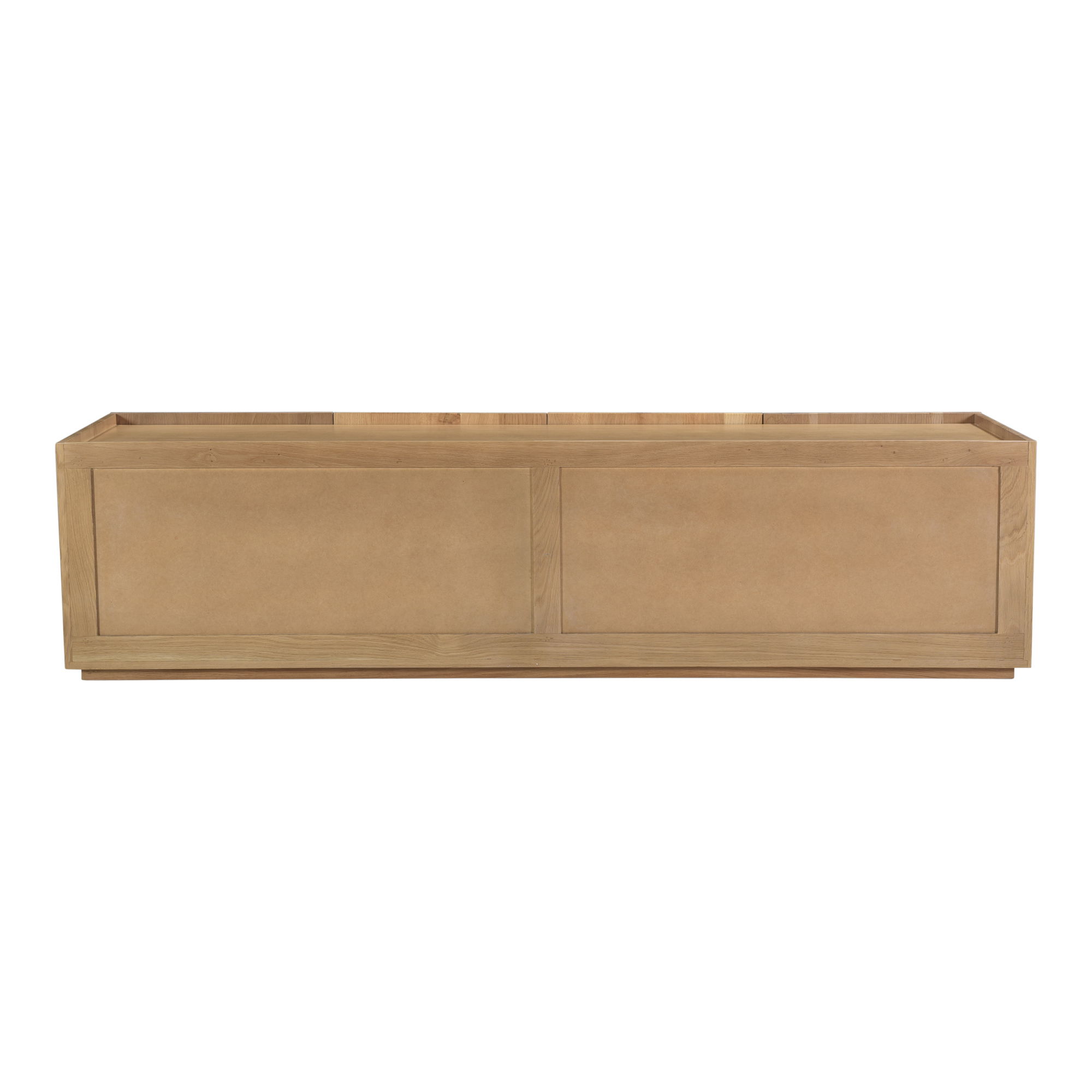 Plank Media Cabinet Natural, Media Console by Moe's Home, 72" width x 18" height x 19" depth View 5