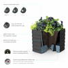TruDrop Slat Self Watering Large Deck Box, Planter by Crescent Garden, 19" width x 23" height x 46.65" depth thumbnail 6