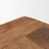 Stetson 94.5' Rectangular Natural Brown Wood Dining Table, by Mercana, 94.5" length x 39" width x 30" height thumbnail 8
