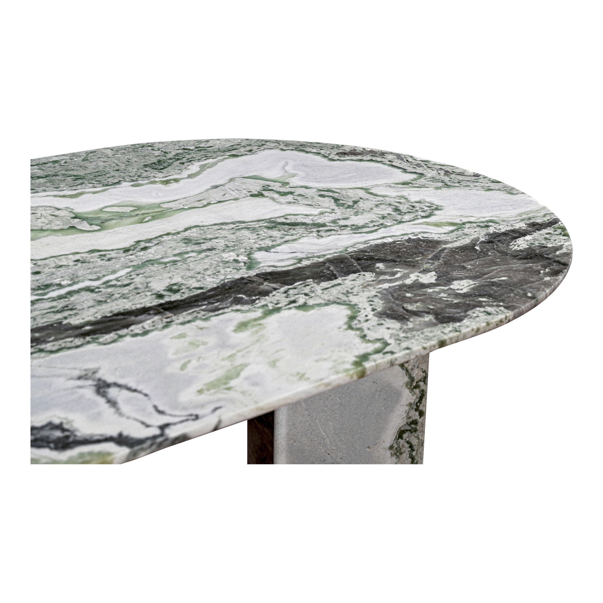 Celia Oval Dining Table Green Onyx Marble large image 