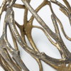Sphaira Noir I Small 5L x 5W Gold Cast Aluminum Decorative Tree Branch Orb, Decorative Object by Mercana, 4.75" length x 4.75" width x 4.75" height thumbnail 6