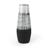 Tanami I Tall Dark Brown/White Ceramic Vase, by Mercana, 7" length x 7" width x 18.5" height thumbnail 1
