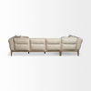 Denali IV 121' Beige Upholstered Wooden Frame Left Four Seater Sectional, Sectional Sofa by Mercana, 121" length x 86" width x 30.25" height thumbnail 5