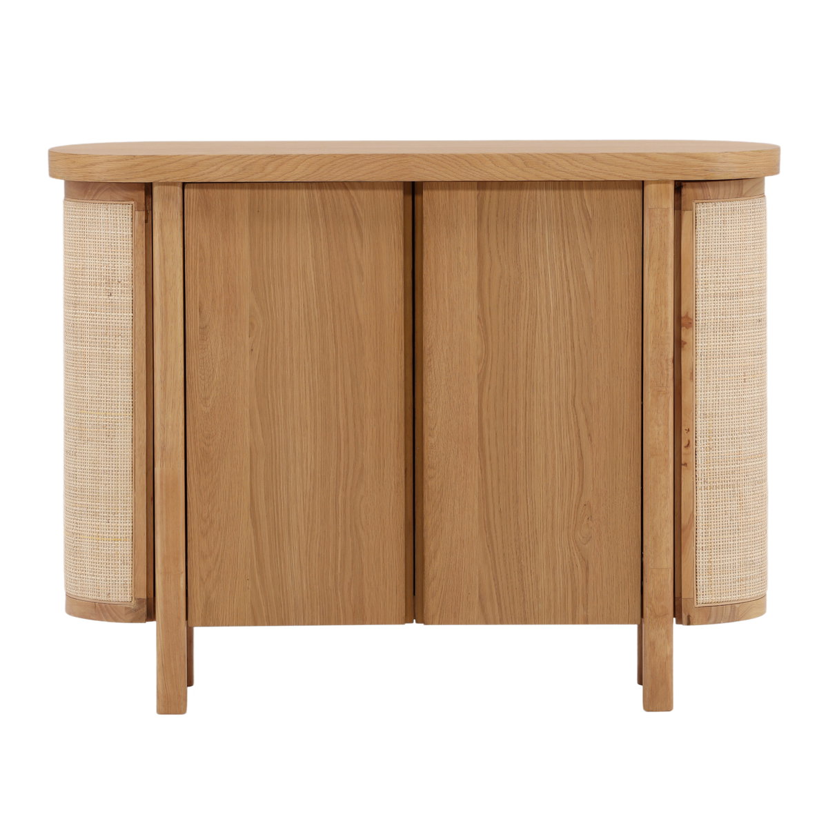 Elara Sideboard Natural, Sideboards & Buffet by Dovetail, 47.25" width x 36.25" height x 14" depth View 2