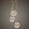 Mimas 3 Light Cluster Pendant, by Uttermost, 2' width x 4'0.25" height x 2' diameter x 2' depth thumbnail 2