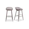 Piazza Outdoor Barstool Grey - Set Of Two, Outdoor Chair by Moe's Home, 1'7.29" width x 3'1.2" height x 1'7.68" depth thumbnail 2
