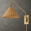 Phuvinh 1 Light Rattan Shade Sconce thumbnail 0