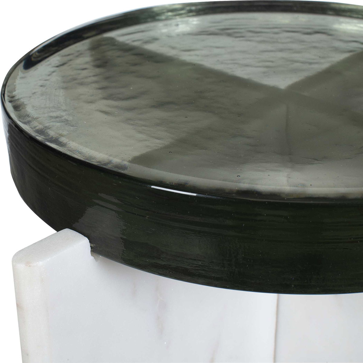 Olina Marble Outdoor Accent Table, Outdoor Table by Uttermost, 1'2" width x 1'10" height x 1'2" depth View 7