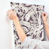 Orchid Conservatory Toile Mulberry Wallpaper thumbnail 5