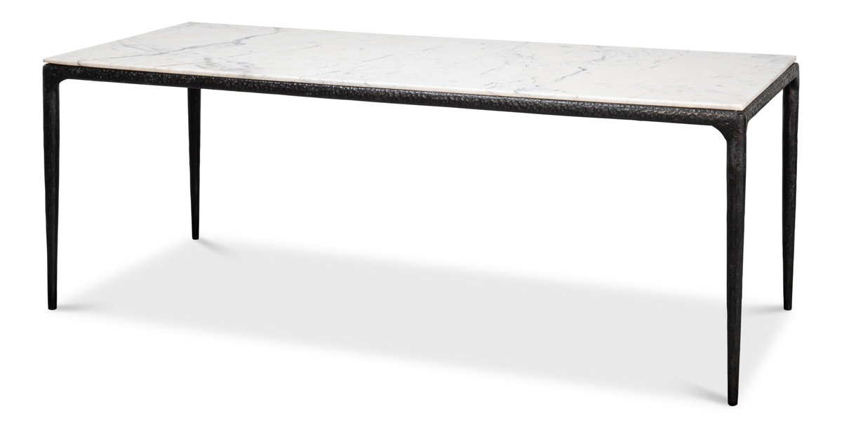 Dakor Dining Table, by Sarreid, 3' length x 6'10" width x 2'6" height View 1