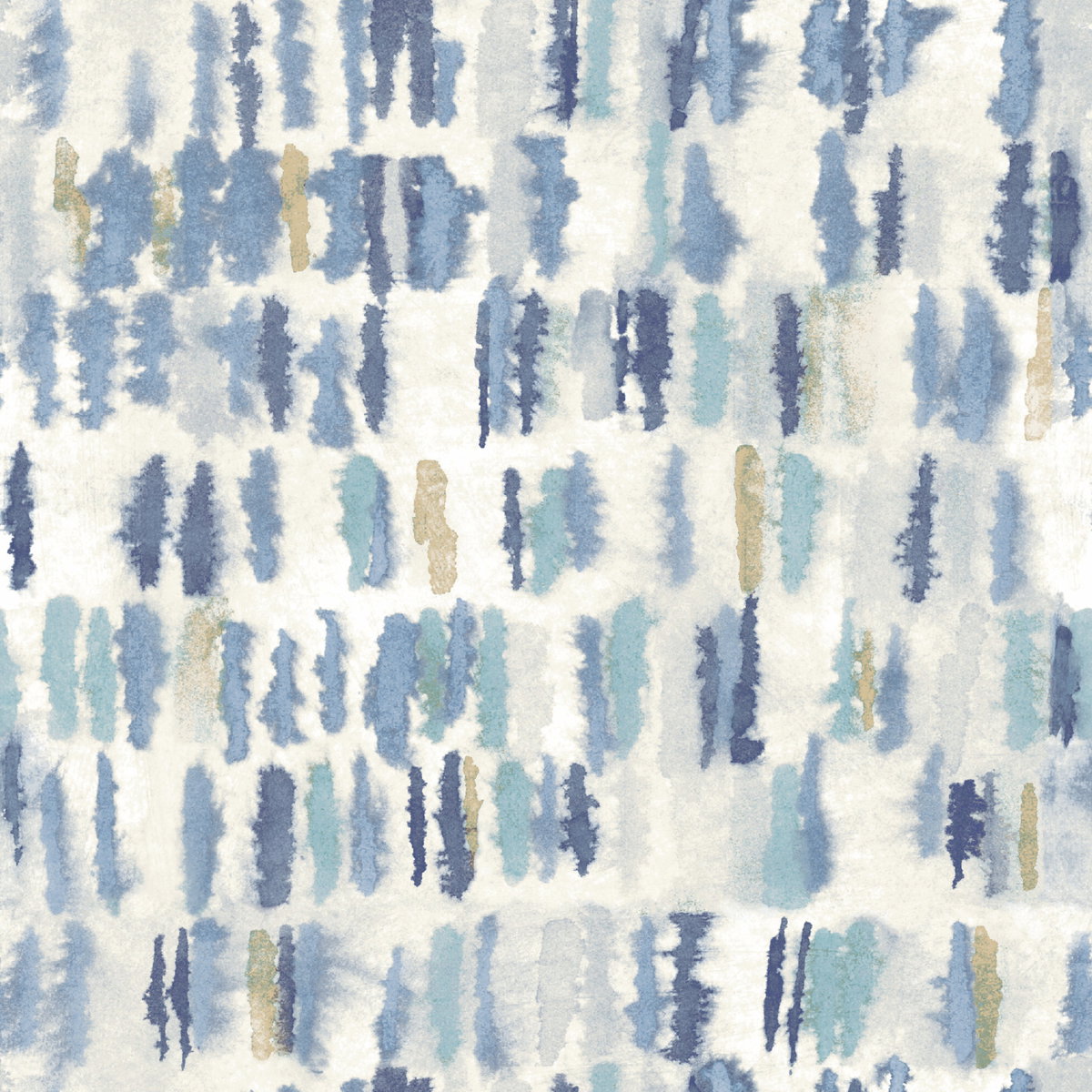 Watercolor Fountain Blue Peel & Stick Wallpaper, by York Wall, 18'10.8" length x 1'6" width x 0.02" depth