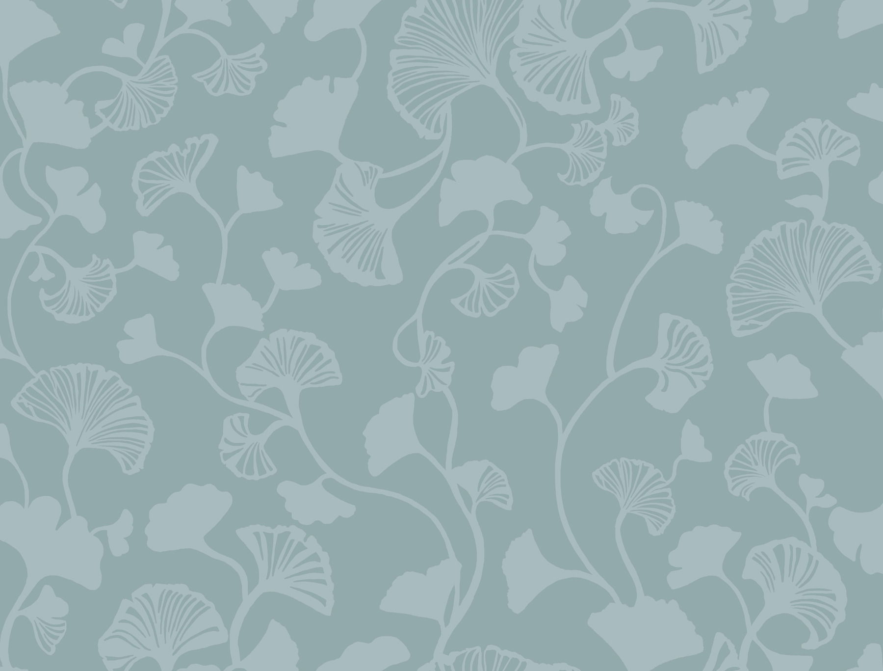 Gingko Trail Blue Wallpaper large image 