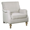 Armstead Antique White Armchair, Furniture by Uttermost, 31.5" width x 33.5" height x 36.25" depth thumbnail 5