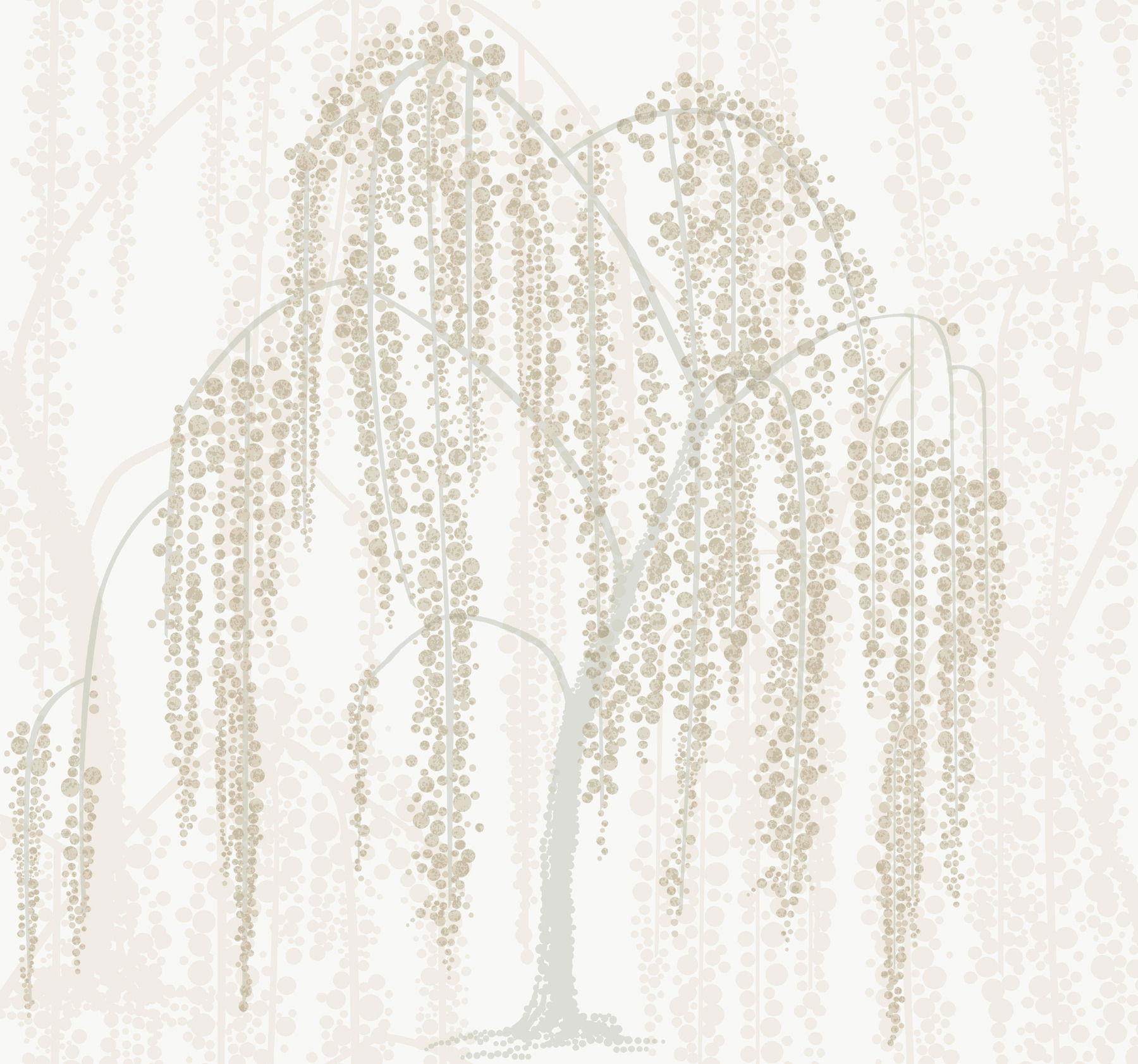 Willow Glow Neutral Wallpaper large image 
