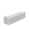 TruDrop Slat Self Watering Windowbox, Cloud White, Large, Planter by Crescent Garden, 12.6" width x 12" height x 46.69" depth thumbnail 1