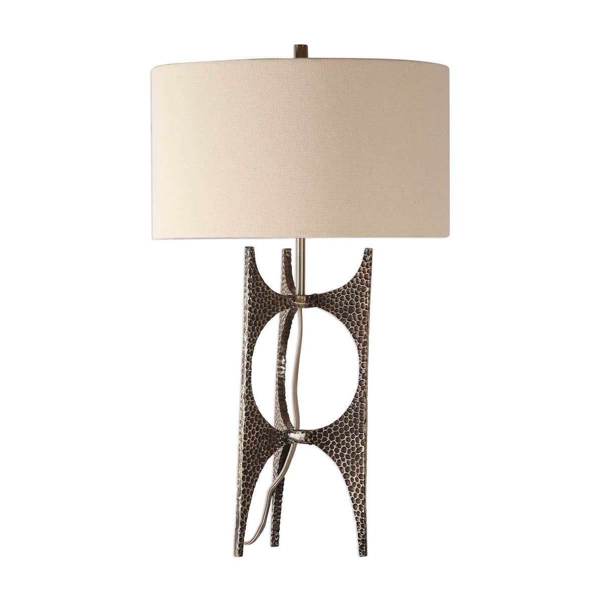 Goldia Antique Bronze Lamp, by Uttermost, 1'4" width x 2'2.75" height x 1'4" depth View 4