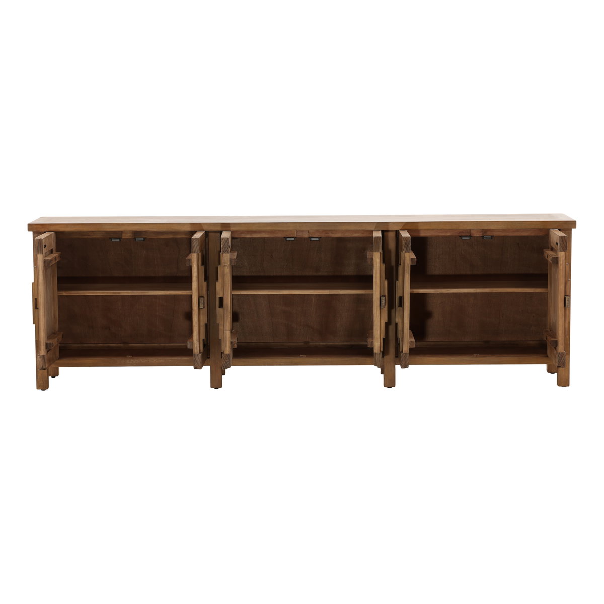 Ashlin Sideboard Brown, Sideboards & Buffet by Dovetail, 110.5" width x 34.12" height x 18.75" depth View 5