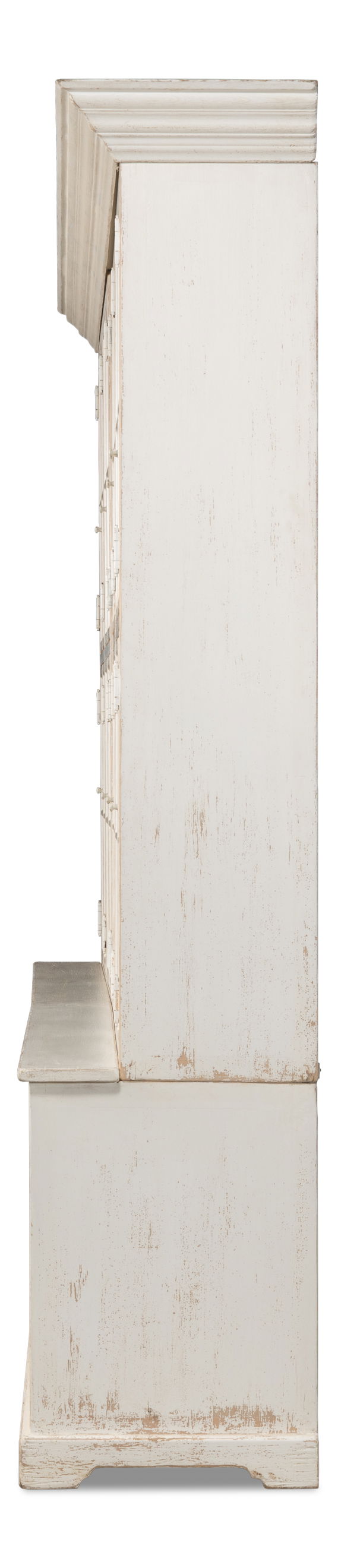 Glass Front Bookcase, Shelving & Bookcase by Sarreid, 121" length x 22" width x 106" height View 4