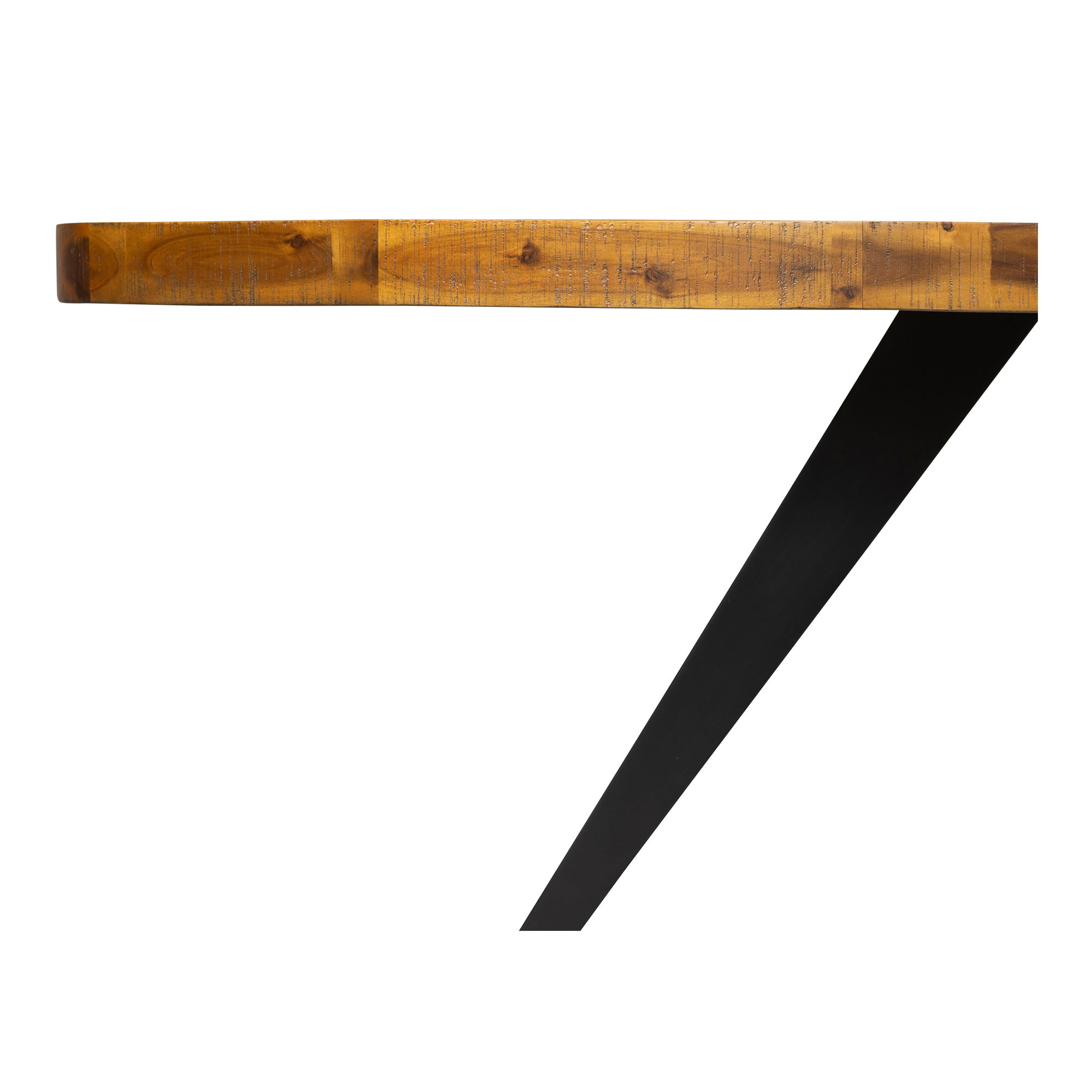 Parq Oval Dining Table Amber, by Moe's Home, 72" width x 30.5" height x 42.5" depth View 11