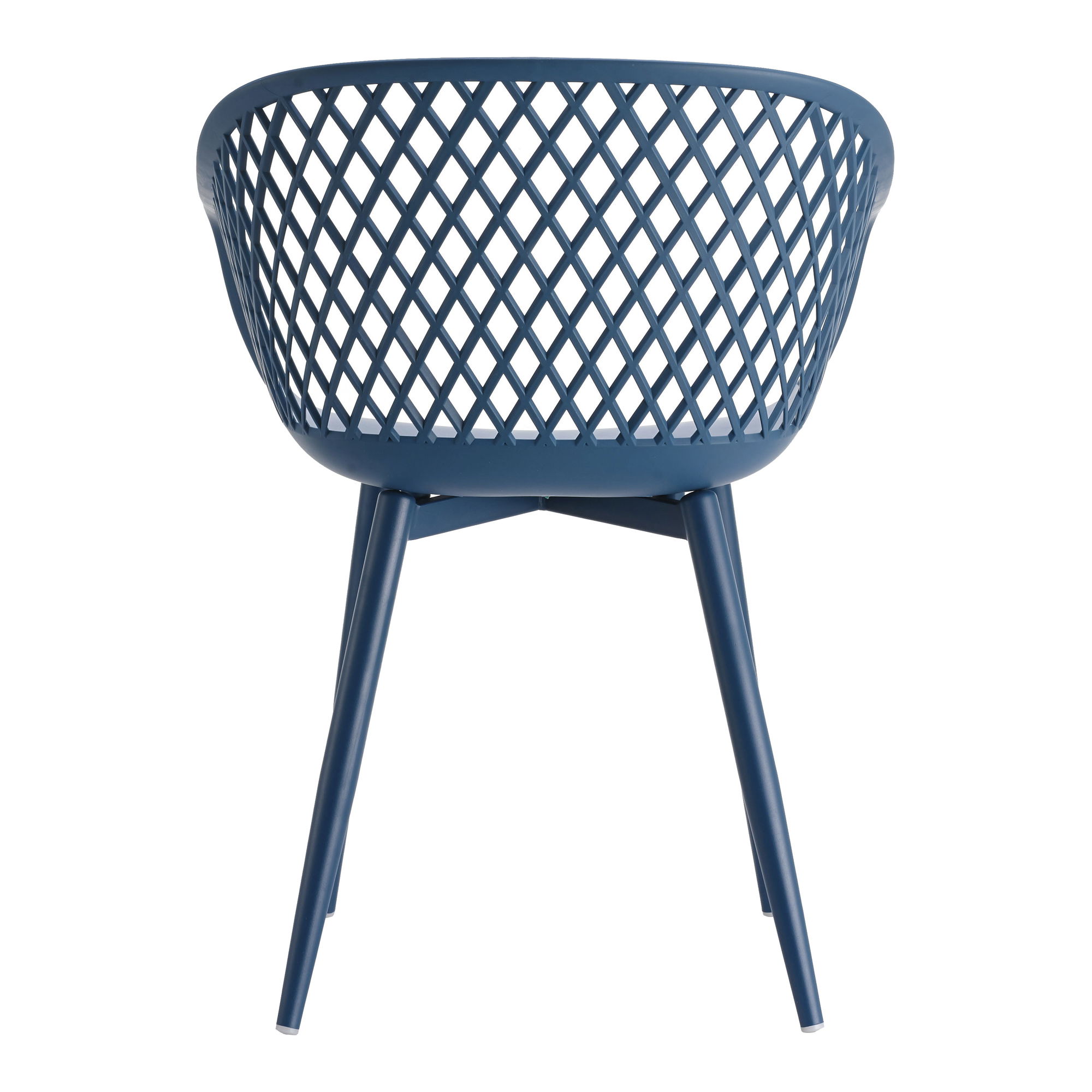 Piazza Outdoor Chair Blue - Set Of Two, by Moe's Home, 1'11.5" width x 2'7.5" height x 1'10.5" depth View 7