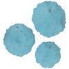Ocean Gems Blue Wall Decor Set/3, Sculptural Wall Art by Uttermost, 22" width x 20.87" height x 3.94" depth thumbnail 7