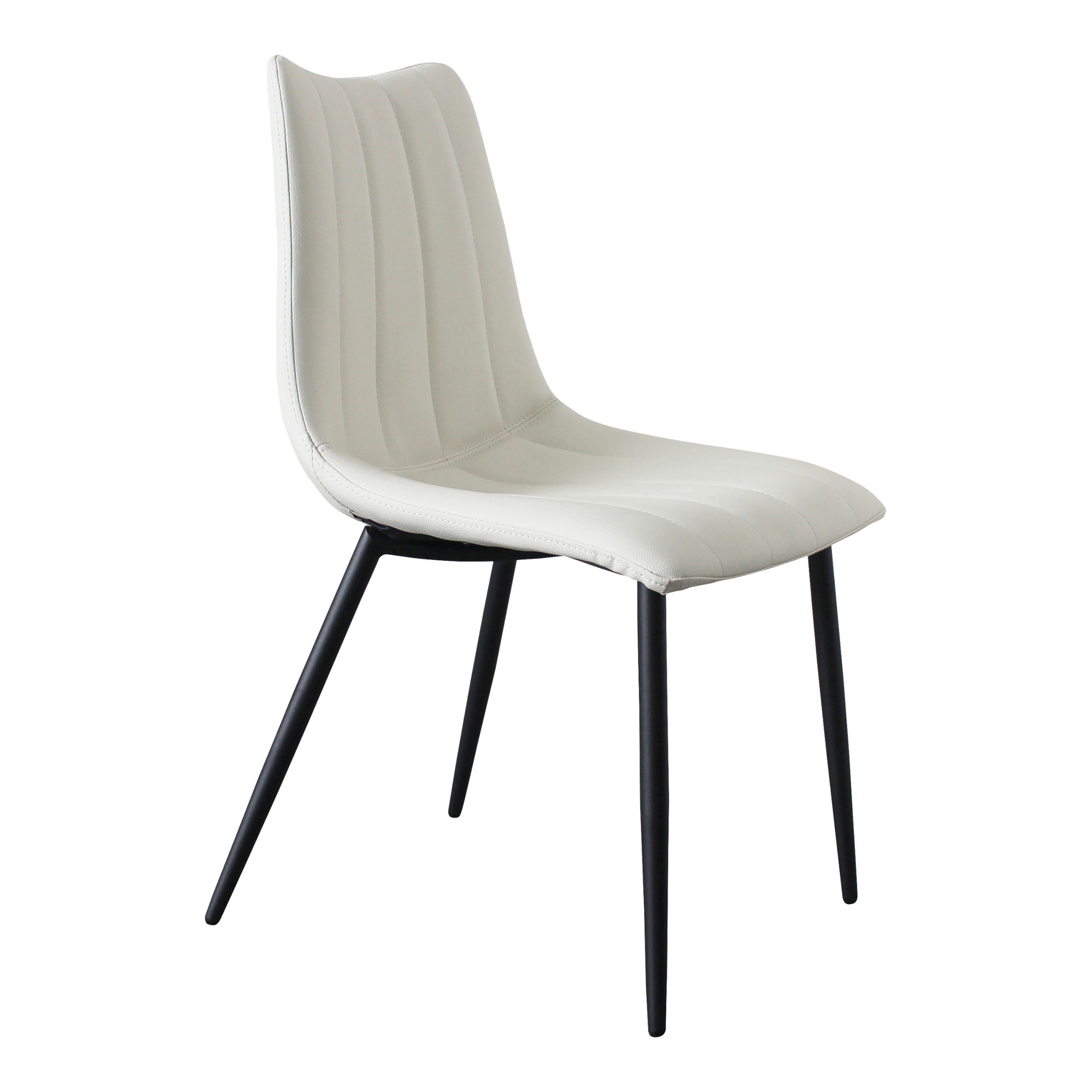 Alibi Dining Chair Ivory - Set Of Two, by Moe's Home, 18" width x 33" height x 20" depth View 4
